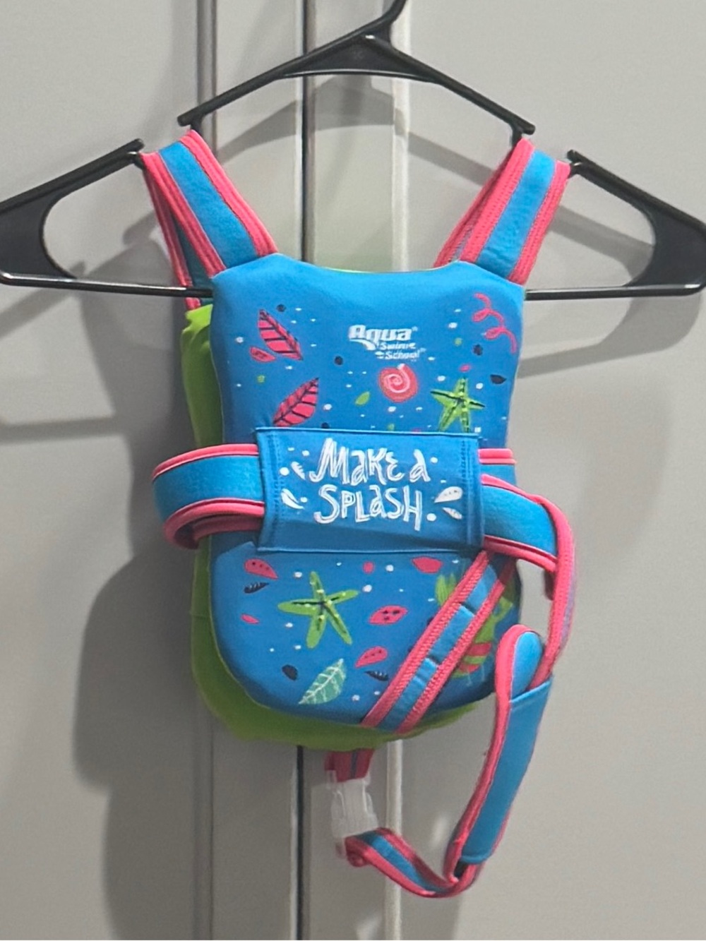 Make a Splash Kids Swim Vest - Blue/Pink